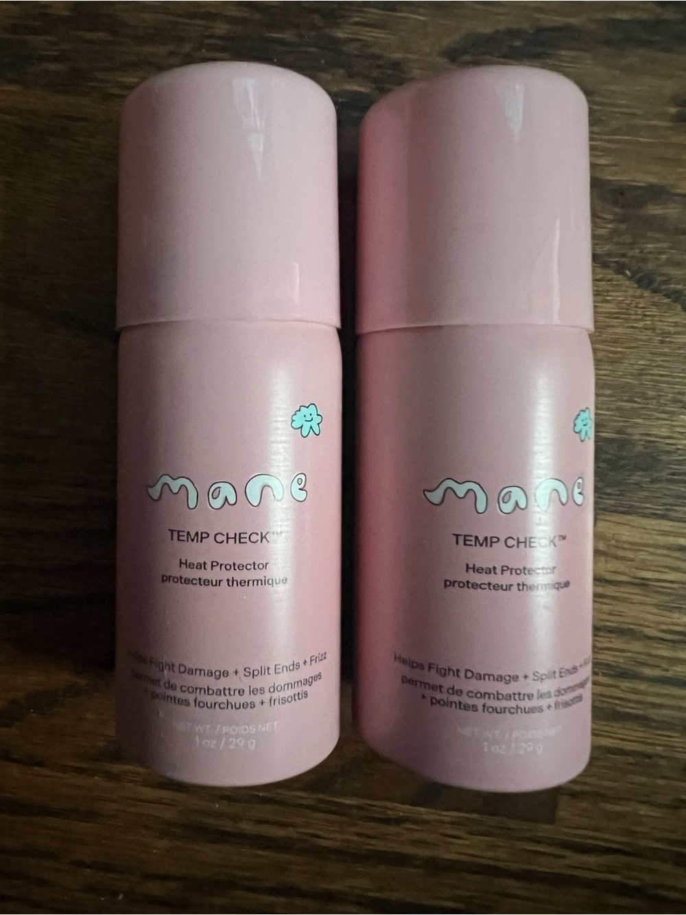 NWT 2 mane Temp Check Heat Protector Spray 1oz / 29g